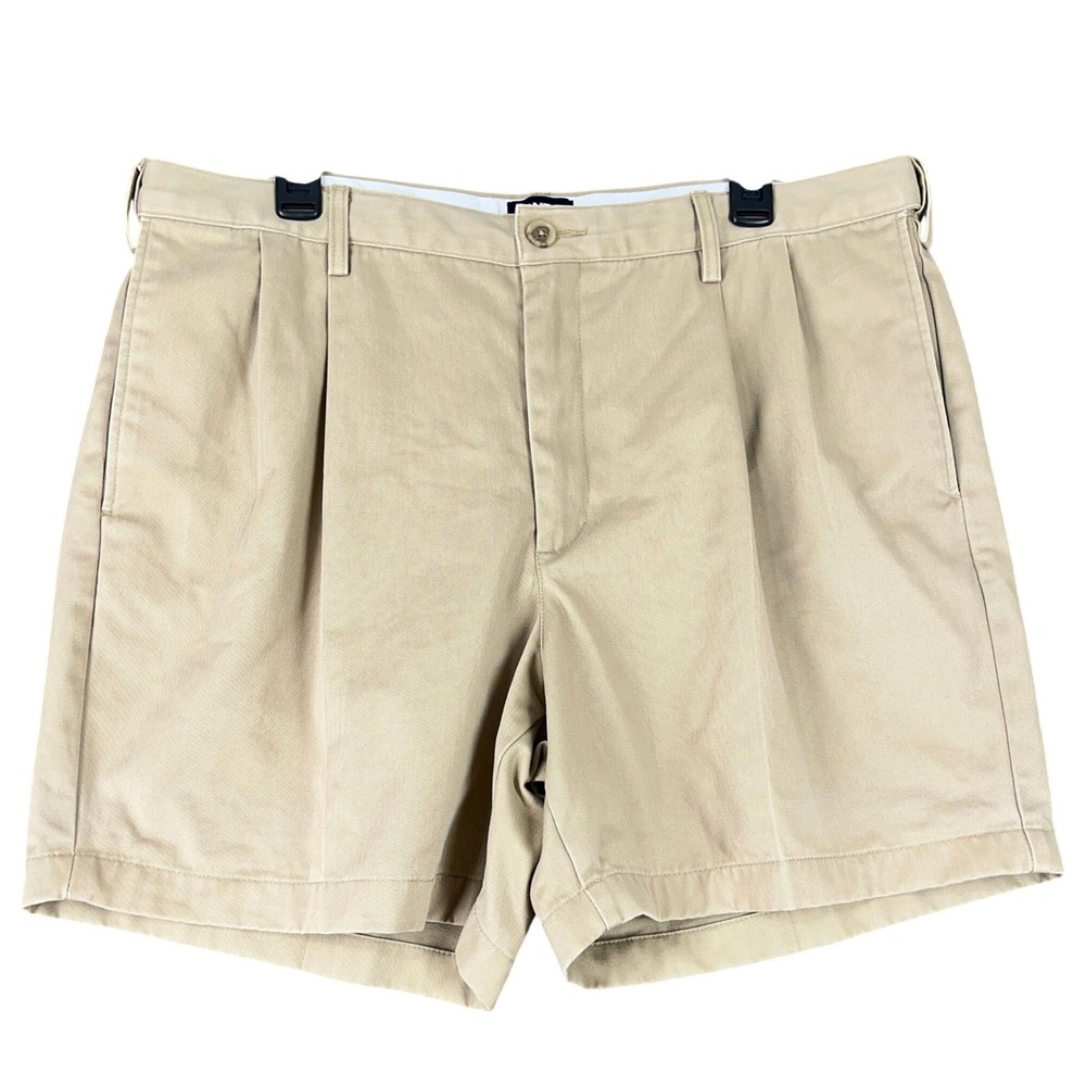 Lands End Traditional Fit Shorts‎ 38 Pleated Classic Preppy Casual Summer Wear